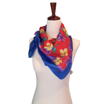Sarah Coventry Women&#39;s Fashion Scarf Square Flowers Vintage Italy Italia... - $24.94