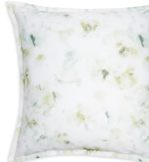 Sferra Acquerello Standard Sham Cotton Sateen Willow Abstract Brushstrok... - $59.30