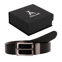 43-44  Affilare Reversible Men&#39;s Dress Belt  35mm Black/Brown Reversible - $19.79