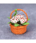 AirAds Dollhouse plants 1:12 scale miniature plant flowers lily basket - £6.71 GBP