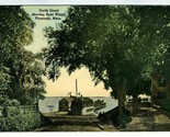 North Street Showing Boat Wharf Plymouth Massachusetts Postcard  1900&#39;s - £7.79 GBP