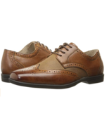 Florshiem Kids&#39; Reveal Wing Tip Jr, Cognac/Linen, US Size 12M, NWOT / NWOB - $478.26 MXN