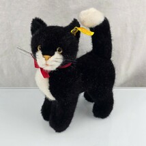 Steiff Dossy Cat 2738/16 Vintage Black &amp; White Stuffed Animal Cat - $1,366.75 MXN
