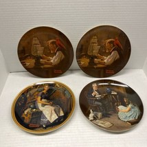 Lot Of 4 Norman Rockwell Knowles Collector ￼Plates, New With Box & Certificate - $37.62