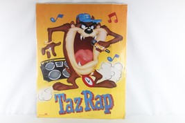 NOS Vintage 80s Looney Tunes Tazmanian Devil Taz Rap Hip Hop Wall Poster 22x28&quot; - £55.49 GBP