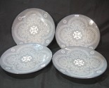 NEW BAUM Phara Grey Stoneware - Set of 4 Salad Plates 8&quot; - $44.54