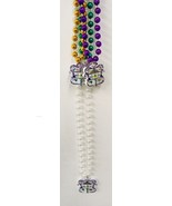 Mardi Gras Beads Krewe Emblem New Orleans Louisiana Lot Of 4 Purple Gree... - £14.69 GBP