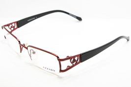 AZZARO Metallic Red Eyeglasses 3633 C3 French Design Heart 51mm - $75.05