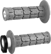 Gray ODI MX V2 Rogue Lock-On Grips For Most (2&amp;4-Stroke) Motocross Made in USA - £21.20 GBP
