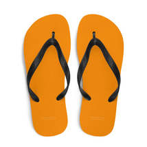 Autumn LeAnn Designs® | Adult Flip Flops Shoes, Neon Orange - $25.00