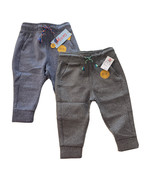 Toddler Boys 2pk Athletic Jogger Pull On Pants Cat &amp; Jack Charcoal/Blue ... - £7.60 GBP