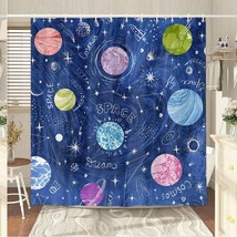 Kids Space Shower Curtain Set Blue 72x72in - $1,021.89 MXN