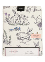 Tabitha Webb Water &amp; Fade Resistant 60”x84”Springtime Bunny Easy Care Tablecloth - $31.99