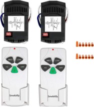 2-Pack Universal Ceiling Fan Remote Control Kit With Light Dimmer For, 53T - £34.26 GBP