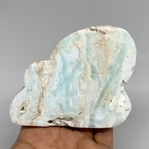 254.7g, 3.7&quot;x3.2&quot;x0.6&quot;, Natural Caribbean Calcite Cloud Crystal @Afghanistan, B3 - £50.35 GBP