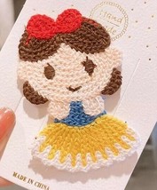 NEW Princess Snow White Cinderella Girls Crochet Hair Clip  - £5.04 GBP