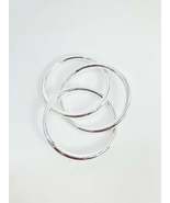 Three Ring Bangle Sterling Silver 925 - £14.11 GBP