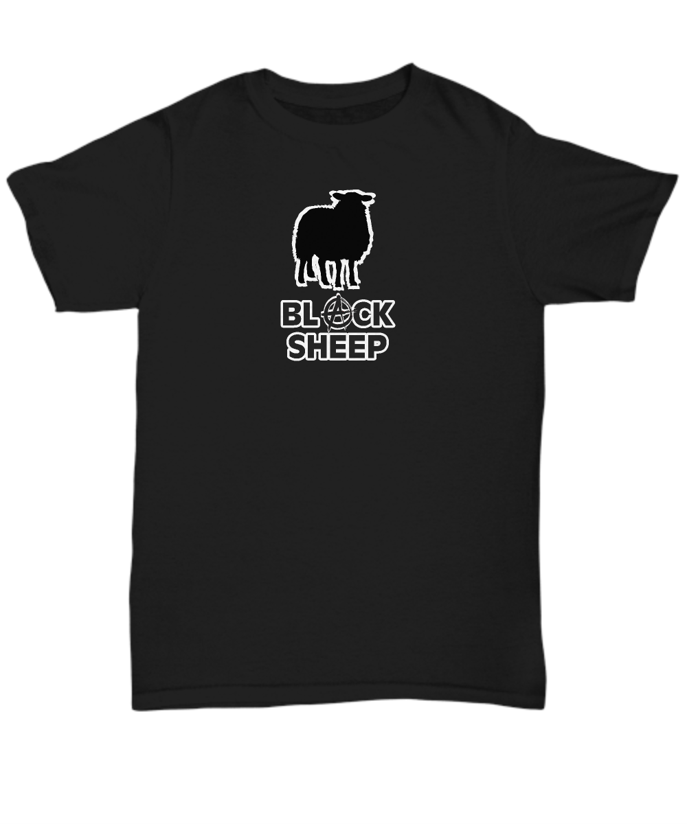 Black Sheep Shirt Anarchy T-Shirt Funny Gift for Family Outcast Stand Out Rebel