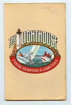 The Lighthouse Menu Fresh Seafood &amp; Libations Corpus Christi Texas 1984 - £37.38 GBP