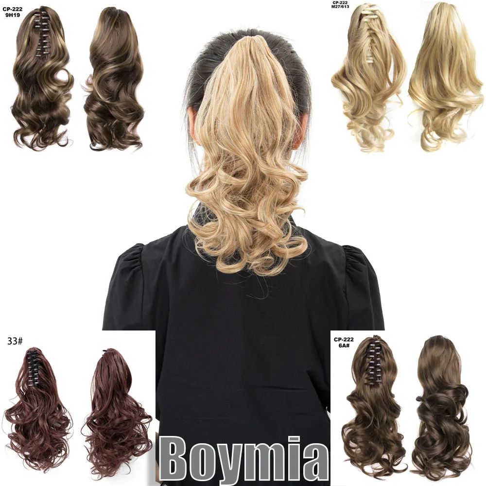 Synthetic 14&quot; Long Wavy Fake Ponytail Extension Hair Claw On Ponytail Hair - £12.25 GBP