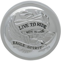 Harley Live To Ride Vented Gas Cap for 84-E96 Models Chrome DS-390134 - £19.87 GBP