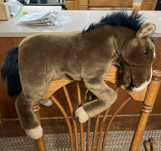 Folkmanis Folktails Horse Full Body Puppet 20&quot; Plush Dark Brown - $32.52 CAD