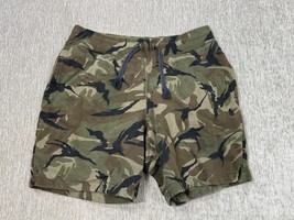 Polo Ralph Lauren Shorts Mens Medium Camo Drawstring Fleece Sweat Grunge... - $28.70