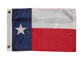 K&#39;s Novelties Made in USA 12x18 Embroidered Texas 210D Nylon Flag 12&quot;x18&quot; Banner - £9.62 GBP