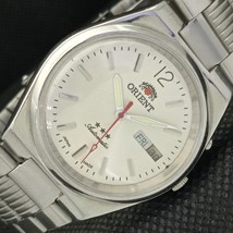 Genuine Vintage Orient Crystal Auto 46941 Japan Mens Silver Watch 588b-a310634-6 - £26.73 GBP