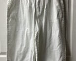 White Stag Pull On Capri Pants Womens Plus Size 2X White Cotton Pockets - $12.75