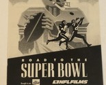 Road To The Super Bowl Vintage Tv Guide Print Ad  TPA8 - £4.66 GBP