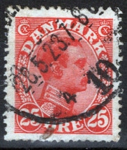 ZAYIX Denmark 108 Used 25o red Royalty King Christian X 083022S12 - £1.12 GBP