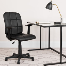 Black Mid-Back Task Chair GO-1691-1-BK-A-GG - £86.87 GBP