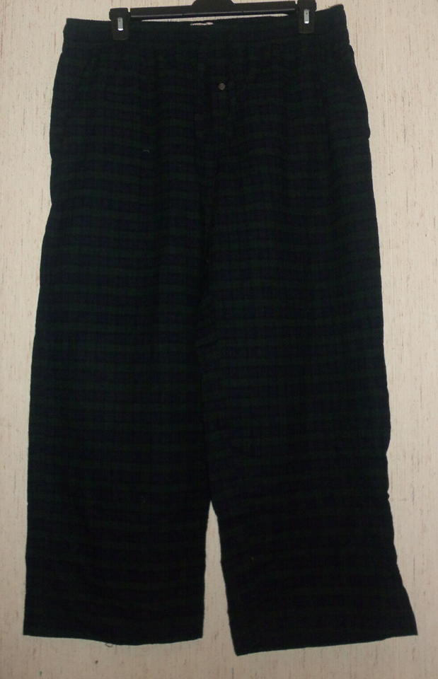 Primary image for EXCELLENT MENS MERONA NAVY PLAID SUPER SOFT FLANNEL PAJAMA LOUNGE PANT SIZE XL