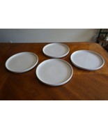 Lot 4x White Signed &quot; Bauhaus&quot; Trend Pacific Dinner Plate 10.25&quot; Isamu K... - $125.00