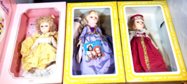 3 Vintage Effanbee Dolls, Storybook Collection Goldilocks, Rapunzel, Maid Marian - £38.71 GBP