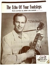 Echo of Your Footsteps Sheet Music Country Guitar Eddy Arnold Jenny Lou Carson - £15.73 GBP