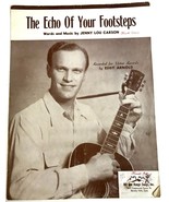Echo of Your Footsteps Sheet Music Country Guitar Eddy Arnold Jenny Lou ... - £15.54 GBP