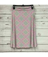 LuLaRoe Azure geometric print fold over skirt XS - $30.86 CAD