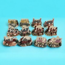 VTG Miniature Christmas Village Houses 1.5&quot; Ceramic Lot of 12 Mini - Some Broken - £11.11 GBP