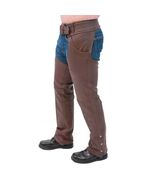 Braided Brown Leather Chaps - $90.00