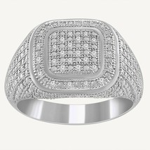 0.23 Ct Round Diamond Womens Wedding Band Ring In 14k White Gold Plated - £154.90 GBP