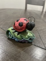 Jim Shore Mini Ladybug Mini Heartwood Creek Garden Figurine Repaired - £12.95 GBP