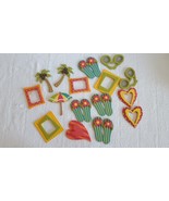 Lot of 16 New Hand Painted Wood Wooden Picture Frame Wall Hanging Decor ... - €8,74 EUR