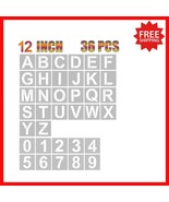 Lightweight and Safe 36-Pc Stencil Set for Crafting, Art, and Signage Pr... - $57.83 CAD