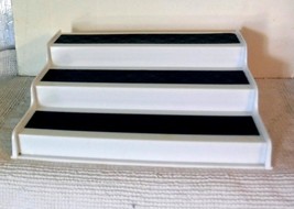 New 3 Tier Black White Heavy Spice Collectibles Bath Cups Rack Step Shelf 13x10&quot; - £5.55 GBP