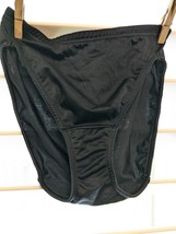 Vintage Vanity Fair Hi-cut panties sz 5 nylon 13-045 Sissy Made in Mexico black - $66.00