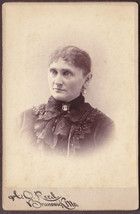 Annie E. Heard Bird (1841-1922) Cabinet Photo - Rockland, Maine - £13.73 GBP