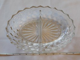 Vintage Fostoria Divided Relish Pickle Celery Dish 10&quot; X 7&quot; X 1 7/8&quot; tall~ - £22.62 GBP