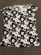 Liz Claiborne Floral Sleeveless Shirt, Size L - £5.97 GBP
